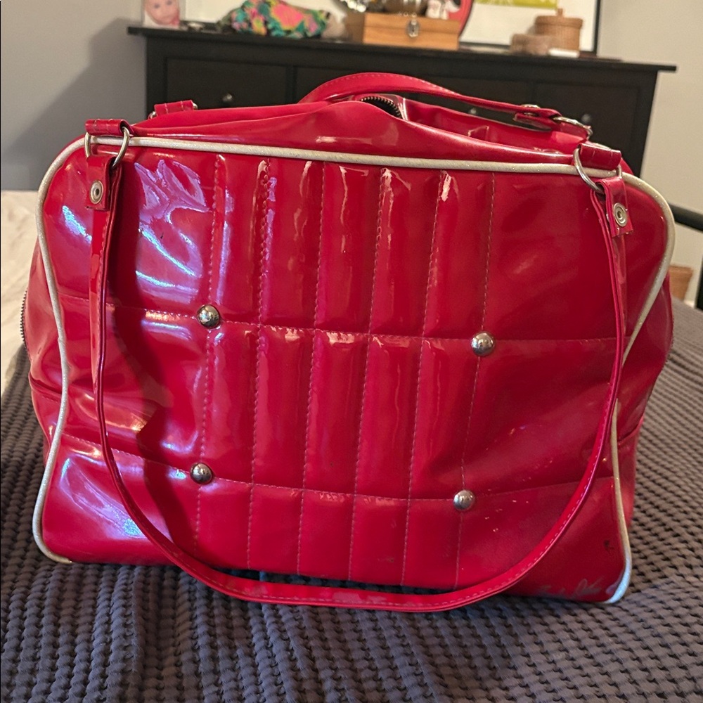 Red Quilted Women's Bag